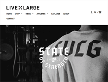 Tablet Screenshot of livelargefitness.com